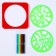 Stencils "Plant", set 2 pcs., 6 pcs. Flomasters