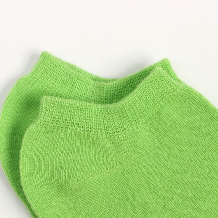 Noski short neon, green color, size 25-27 (40-42)-2