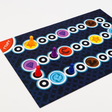 A board game for an explanation of the words “Positivum. Party ", 100 cards, 12+-2