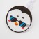 Holder for the nipple - dummy "Trend. Penguin ", on the chain