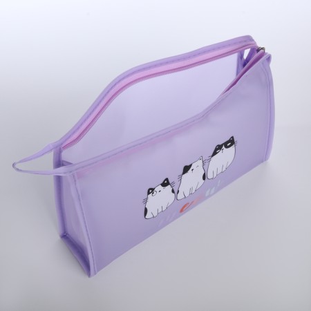 Lightning cosmetic bag, lilac color-2