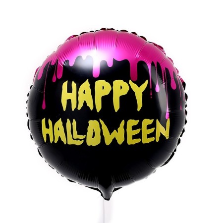 Foil ball 18 "Happy Halloween" circle, with a substrate-2