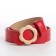 Building belt, width 2.3 cm, clove buckle, red color