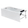 Front panel for acrylic bathtub Roca Becool 170 x 80 cm