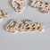 Decor for creativity plastic "Queen" gold with rhinestones 1.9x5x0.3 cm