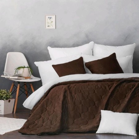 Set "Trust": a cover of 230 x 250 cm, pillowcases 45 x 45 cm - 2 pcs, brown