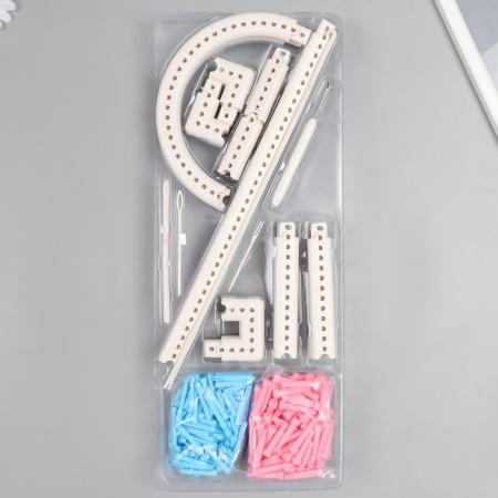 Multifunctional knitting device +2 needles +hook, set-1