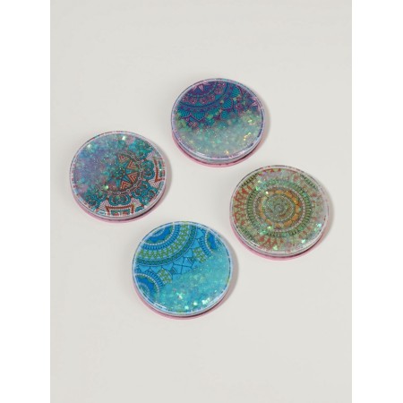 Folding mirror "Mandala", d = 7.2 cm, with an increase, the color of the mix-5