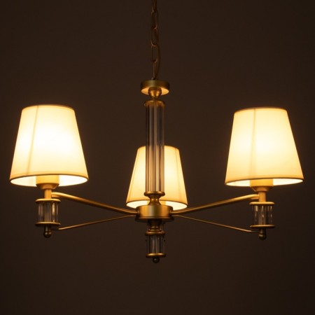 Chandelier 1091/3GD 40W E27 gold 60x60x38-78 cm-3