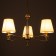 Chandelier 1091/3GD 40W E27 gold 60x60x38-78 cm