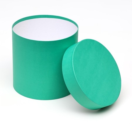 Green hat box, 18 x 18 cm-2
