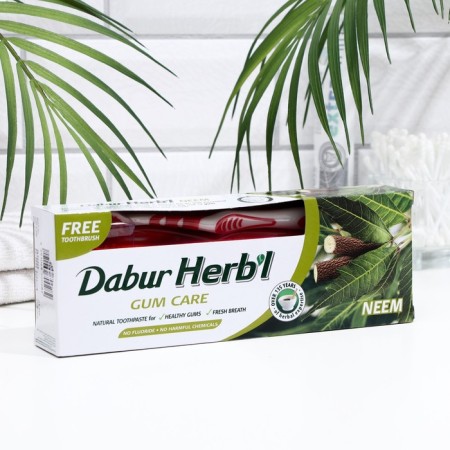 Dabur Herb’l set: Toothpaste, 150 g + toothbrush-4