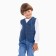 Vest for a boy, dark blue color, height 98 cm