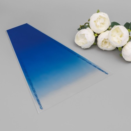 Package Concert Flowers, "Transition", 29+10x45 cm, royal blue-2