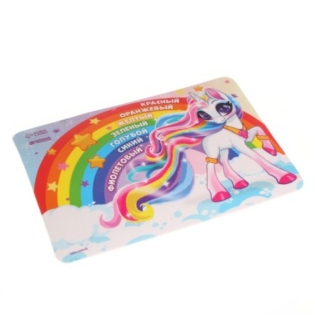 Coiling rug with non -slip coating "Rainbow" 21x14.8 cm-2