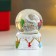 Souvenir Polystone Water Ball "Owl in the cap, with a Christmas tree" D = 4.5 cm 6x4.5x4.5 cm