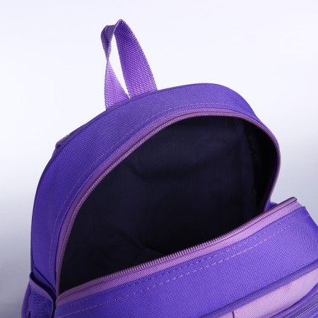 Baby backpack on lightning, 3 outer pockets, purple color-4