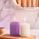 Candle cylinder aromatic "spicy apple", set 4x6 cm, 3 pcs