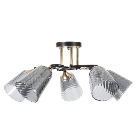 Roni chandelier 5he27 40w Black 62x62x23cm Bayerlux-3