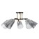 Roni chandelier 5he27 40w Black 62x62x23cm Bayerlux