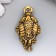 Souvenir brass "Cash toad with coin" 1.9x3.4 cm