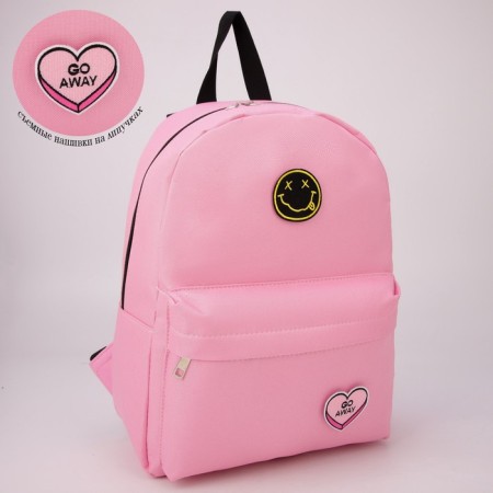 School textile “heart”, 37 x 33 x 17 cm, with Velcro, pink-4