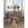 The tablecloth "Multi -colored tulips", round, Saten, d = 150 cm