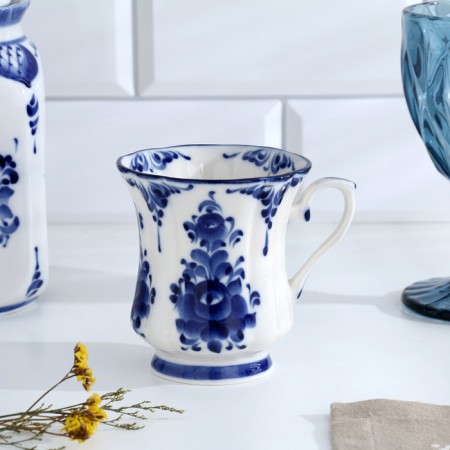 Mug "Valerian", H10cm v0.25l, Aut. Remizov in, gzhel-4