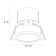 Pointed-built lamp Arte Lamp Scroll A3312PL-1WH, LED, 12 W, 8.5x8.5x8 cm, white, black