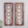 Climber Plastic, glass for 1 candle "Mirror rhombuses" Nr 2 pcs D-4 cm gold 8x12x30.5 cm 90688