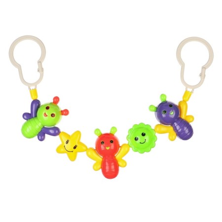 Stretching to a stroller/crib "butterflies", 3 toys, crumb I-1