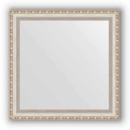 Mirror in the baguette frame - Versailles silver 64 mm, 65 x 65 cm, evoForm