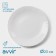 Done plate "Diva", d = 23 cm, glass ceramic, white color