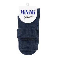 Women's socks mini inverno, single size, color Blu Melange
