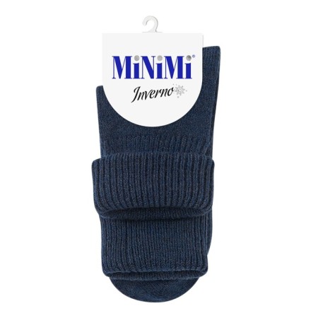 Women's socks mini inverno, single size, color Blu Melange
