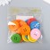 Buttons wood for creativity 4 punctures "simple" set of 15 pcs 3x3 cm