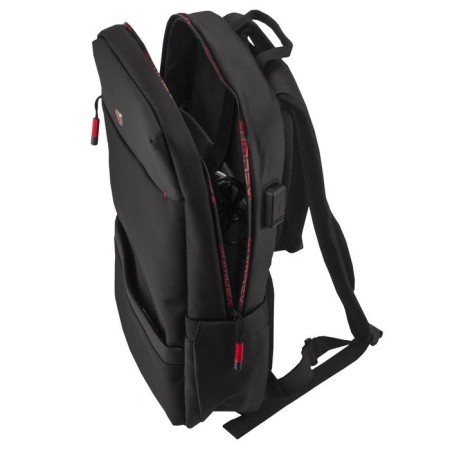 Backpack, lightning department, with USB, black color-5