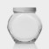 Bank for bulk products Bella, 1.7 l, with a white plastic lid