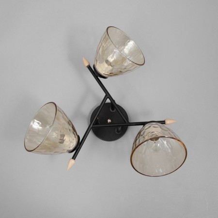 Chandelier "Charlene" 3he27 40w Black 48x48x26 cm Bayerlux-4