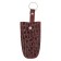 Key on the button, ring, burgundy color