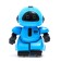 Robot radio -controlled "minibot", light effects, blue color