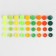 Plastic buttons, d = 12 mm, 240 pcs, in the organizer, colorful color