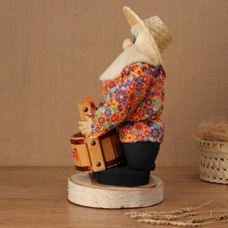 Amulet - brownie "Ivanovich with a tub", h = 40 cm, mix-4