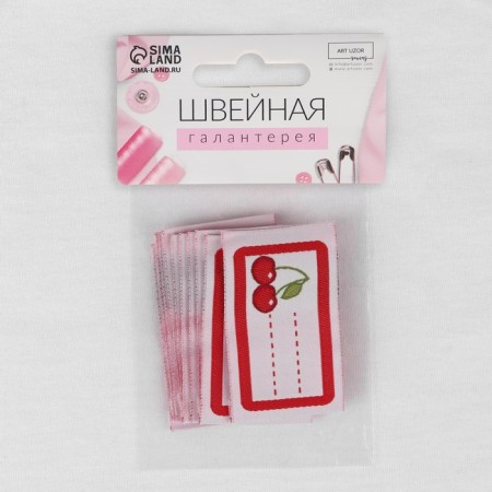 Cherry patch, 5.5 × 3.2 cm, 10 pcs, red color-4