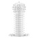 The penis nozzle is massage, soft, ribbed with antennae, fashion, silicone, transparent
