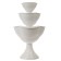 Plastic flowerbed, 3 tiers, d = 27–40–55 cm, h = 90 cm, white, "waterfall"