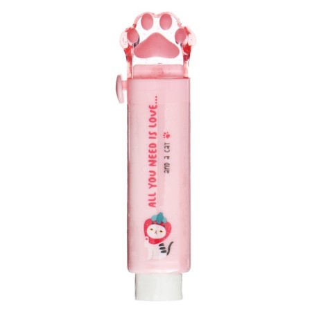 Eraser Meshu "Cat PAW", 93*28*17mm, thermoplastic rubber, plastic case-1