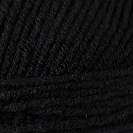Yarn "Lanagold" 51% acrylic, 49% wool 240m/100g (60 black)-2