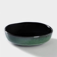 Porcelain plate Verde Notte, 600 ml, D = 18.5 cm