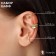 Earrings "Kaffa" Cuffs, set of 3 pcs., Color gold